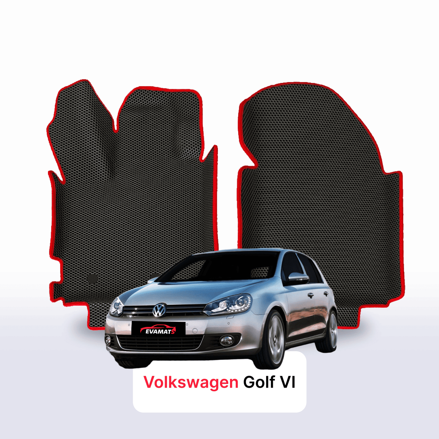 Fußmatten EVA für Volkswagen Golf (MK6) VI gen 2008-2012 jahr SCHÄGHECK 5 türer