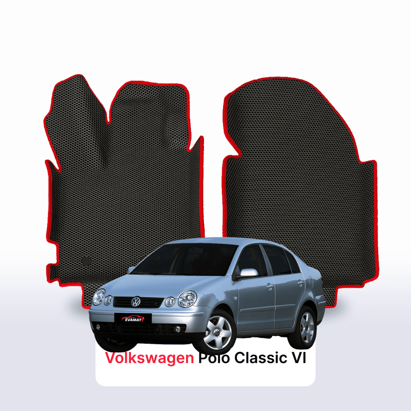 Fußmatten EVA für Volkswagen Polo Classic(MK4) IV gen 2001-2009 jahr LIMOUSINE