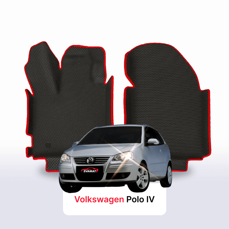 Fußmatten EVA für Volkswagen Polo(MK4) IV gen 2001-2009 jahr SCHÄGHECK 3 türer