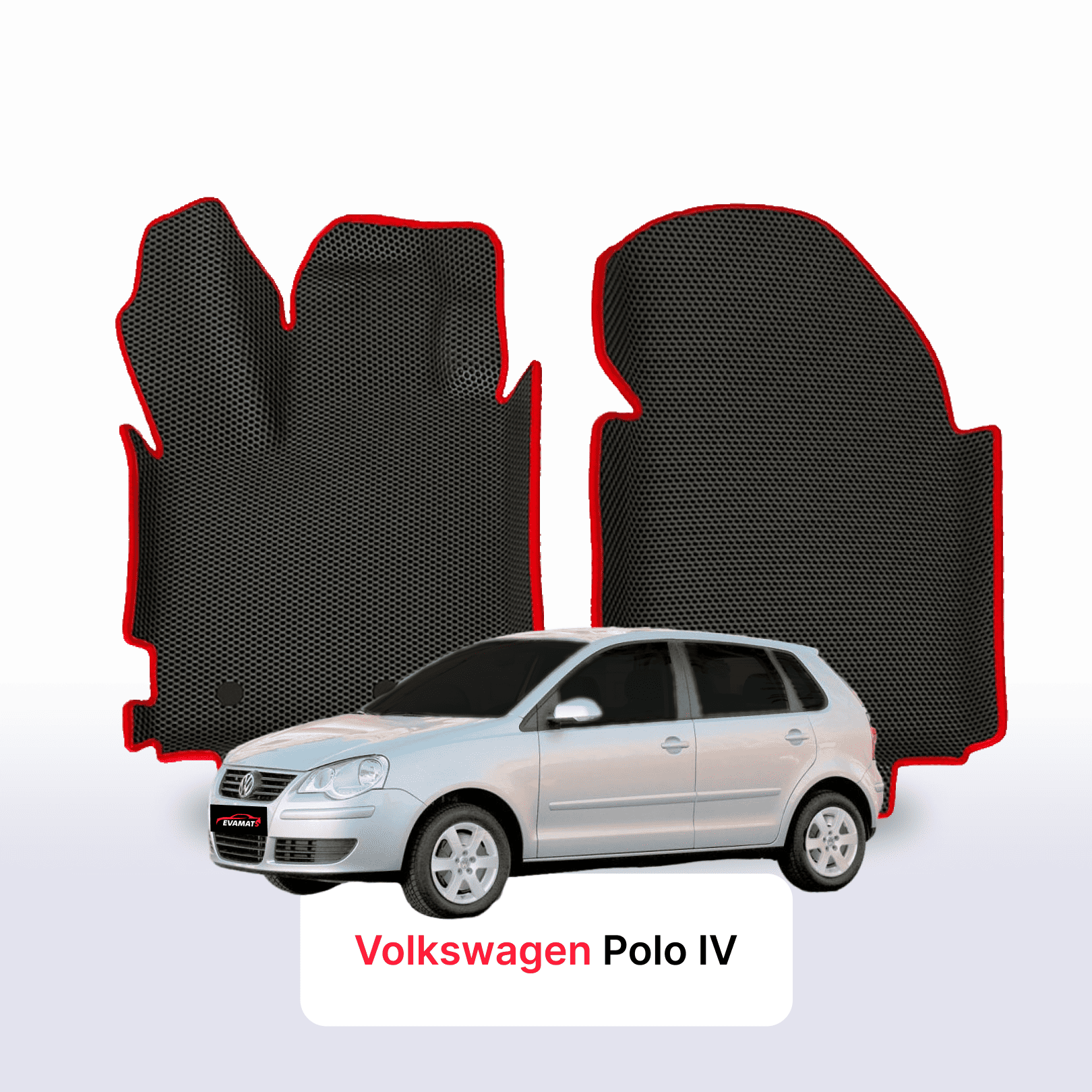 Fußmatten EVA für Volkswagen Polo(MK4) IV gen 2001-2009 jahr SCHÄGHECK 5 türer