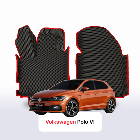 Fußmatten EVA für Volkswagen Polo(MK6) VI gen 2017-2027 Jahr SCHRÄGHECK 5-Türer