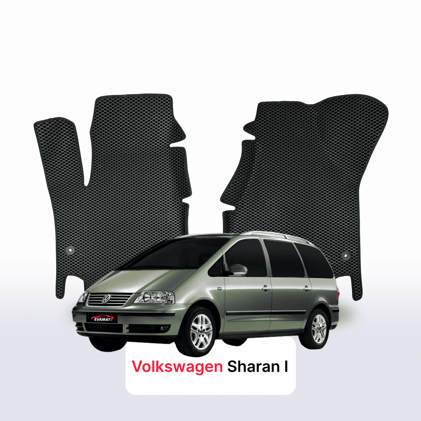 Fußmatten EVA für Volkswagen Sharan facelift I gen 2000-2010 jahr MINIVAN