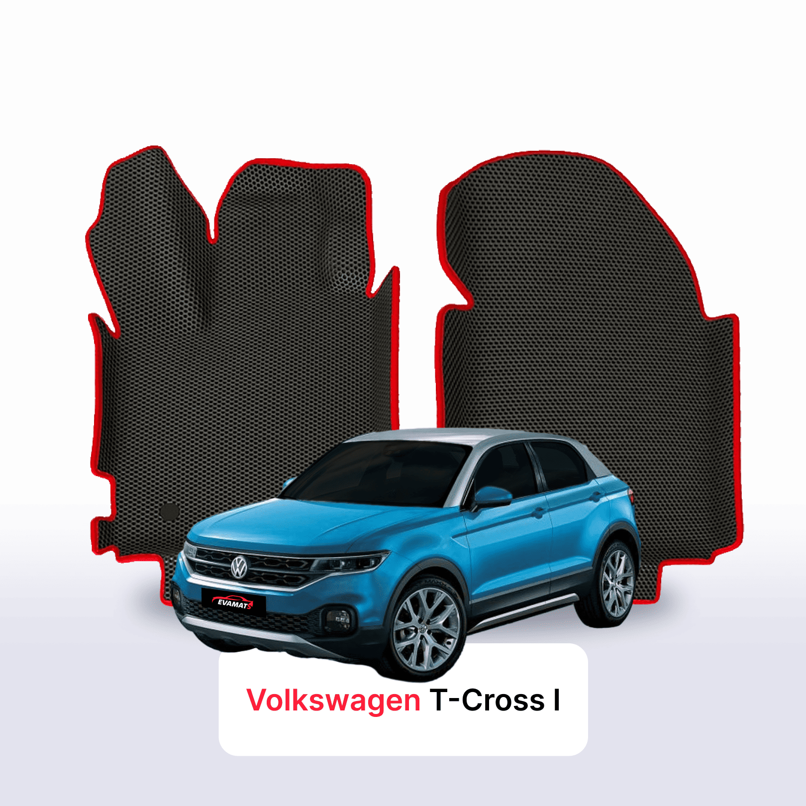 Fußmatten EVA für Volkswagen T-Cross I gen 2018-2027 jahr SUV