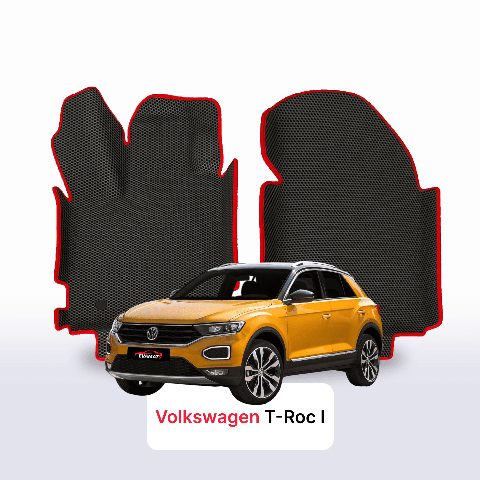 Fußmatten EVA für Volkswagen T-Roc I gen 2017-2026 jahr SUV