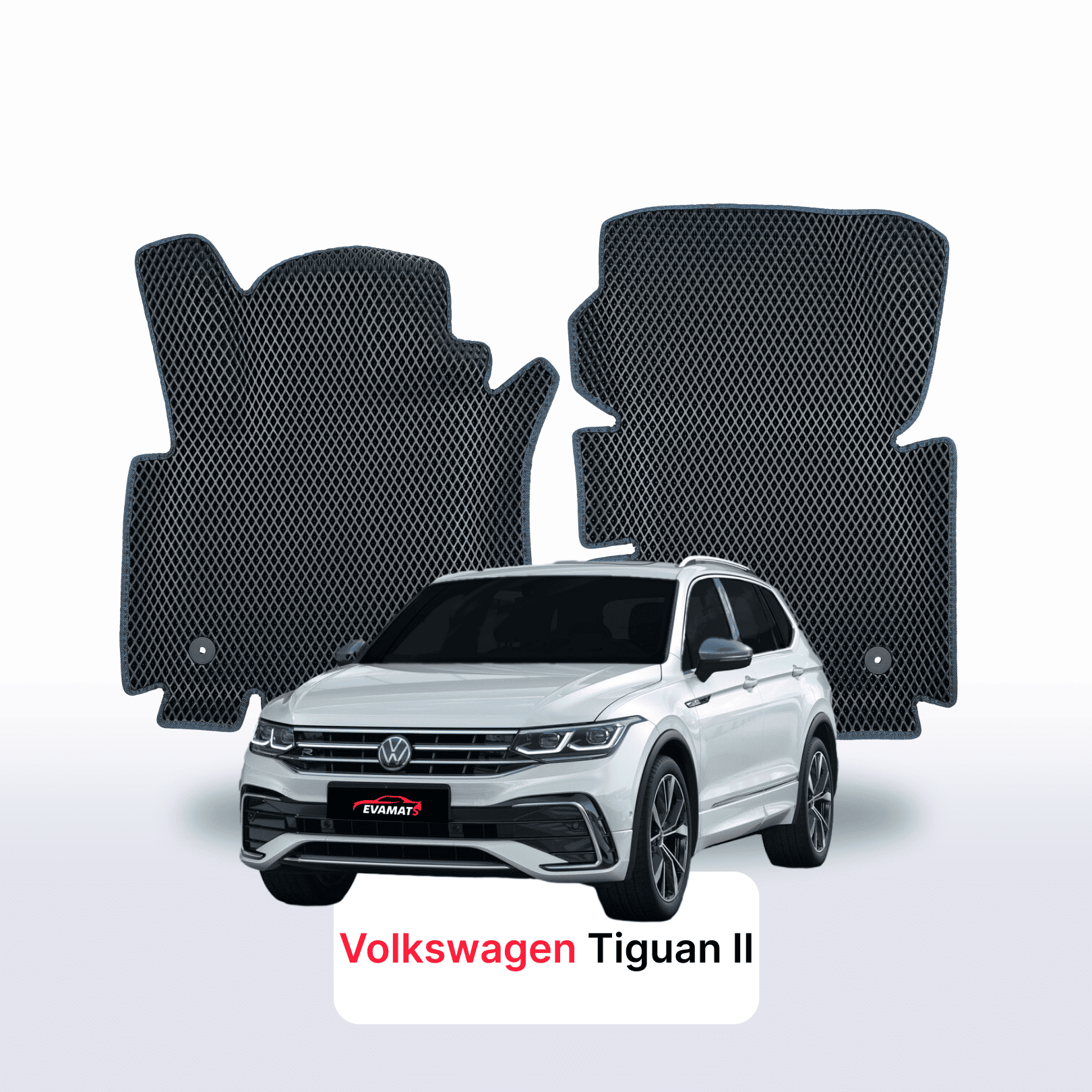 Fußmatten EVA für Volkswagen Tiguan II gen 2016-2024 jahr SUV