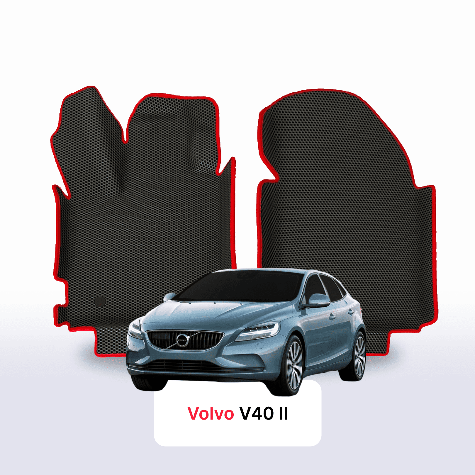 Fußmatten EVA für Volvo V40 2 gen 2012-2019 jahr SCHÄGHECK 5 türer