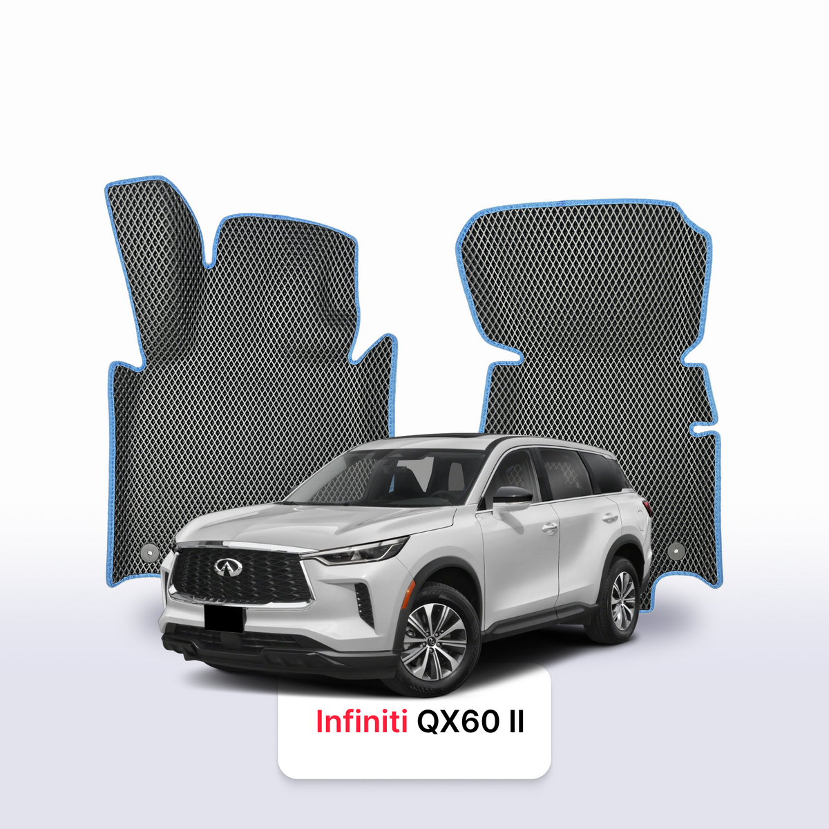 Fußmatten EVA für Infiniti QX60 2 gen 2021-2028 Jahr SUV 7 SITZER