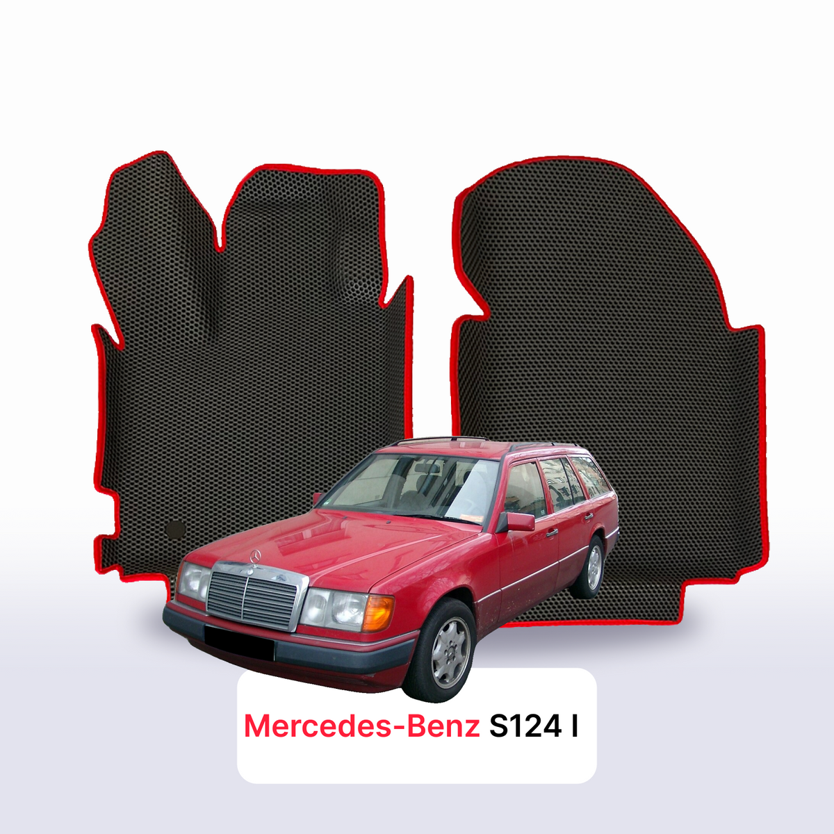 Fußmatten EVA für Mercedes-Benz S124 1984–1993 Jahr KOMBI