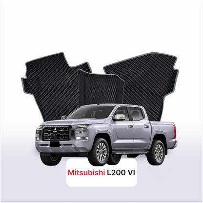 Fußmatten EVA für Mitsubishi L200 6 gen 2023-2027 Jahr PICK-UP DOPPELKABINE