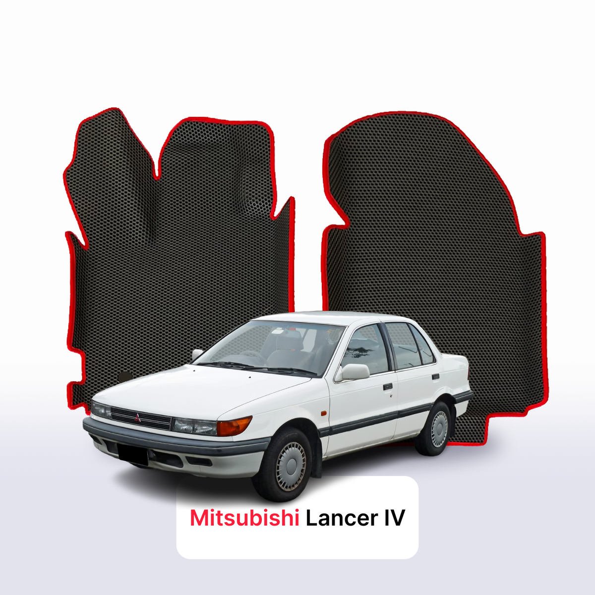 Fußmatten EVA für Mitsubishi Lancer 4 gen 1988-1991 Jahr LIMOUSINE