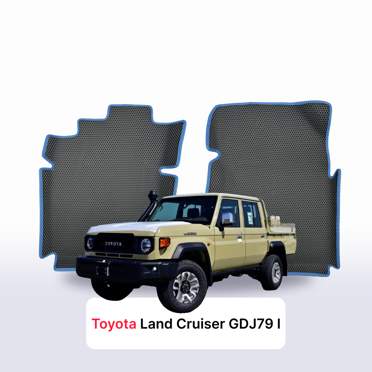 Fußmatten EVA für Toyota Land Cruiser GDJ79 z arabii 1 gen 2024-2027 Jahr PICK-UP DOPPELKABINE