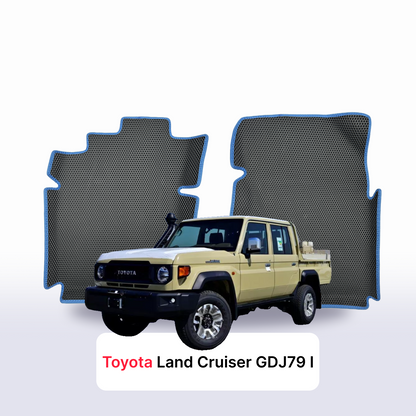 Fußmatten EVA für Toyota Land Cruiser GDJ79 z arabii 1 gen 2024-2027 Jahr PICK-UP DOPPELKABINE